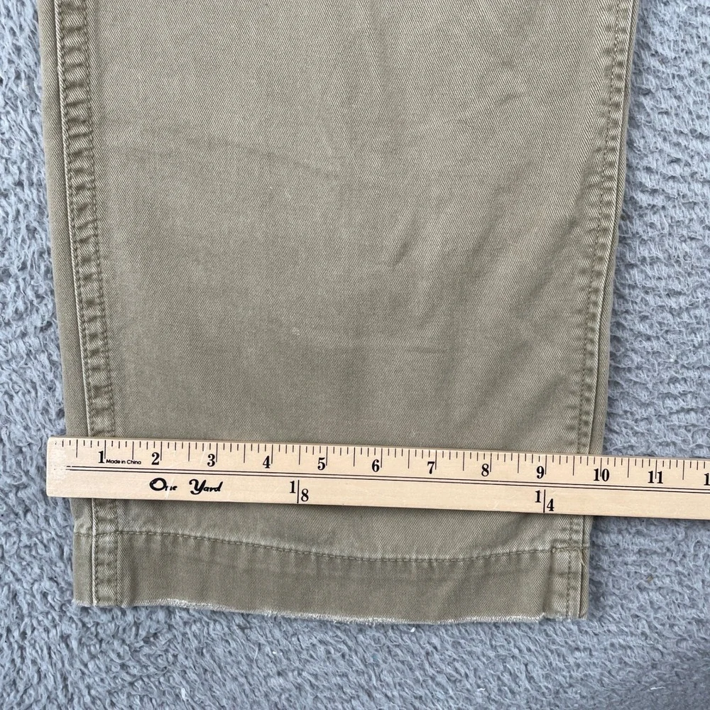 American Eagle Pants Mens 34x32 Tan AE Khaki Straight Distressed Chino Cotton